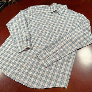 Mens Peter Millar Crown Crafted Business Button Up Long Sleeve Shirt (Large)